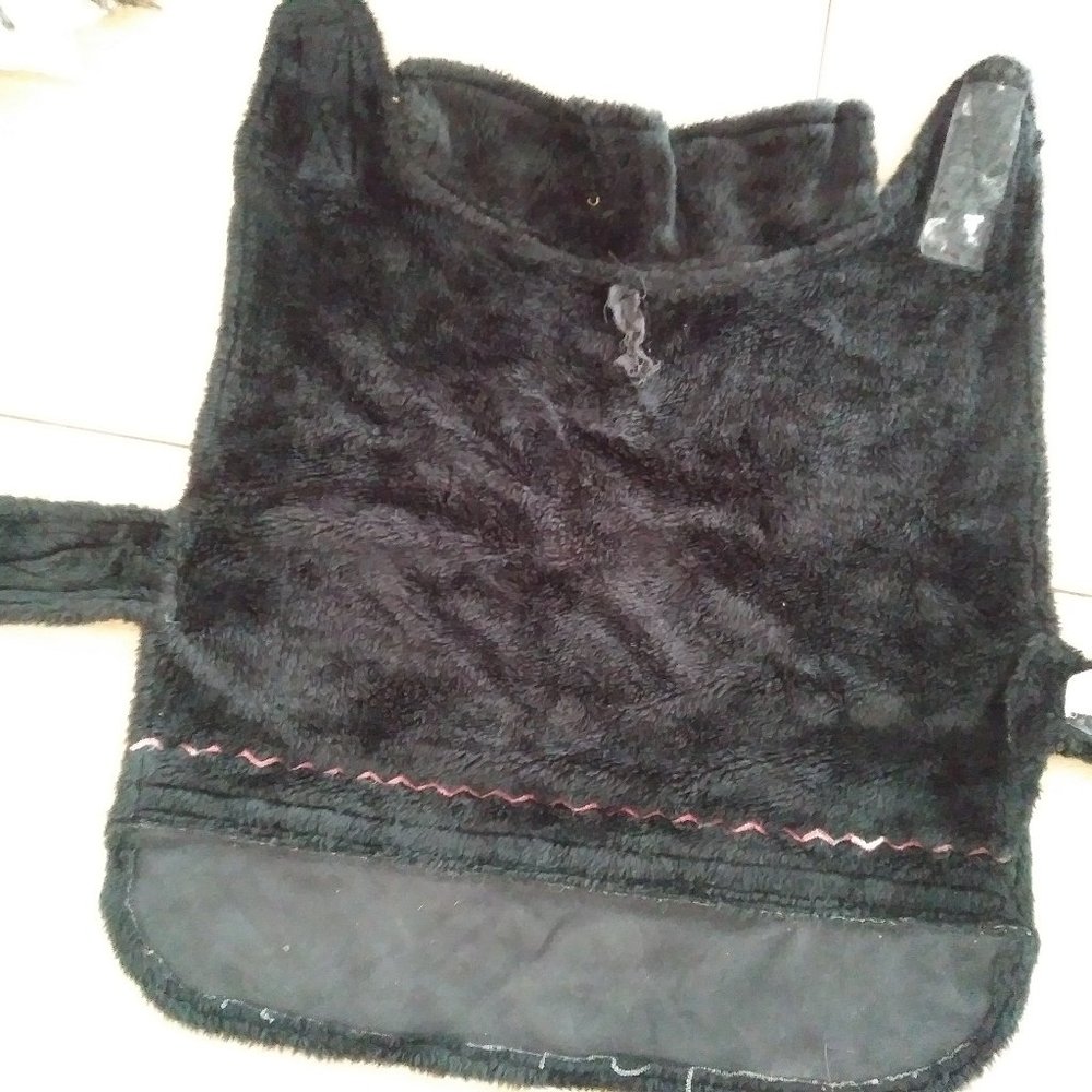 Fashion Pet Black Fur Dog coat